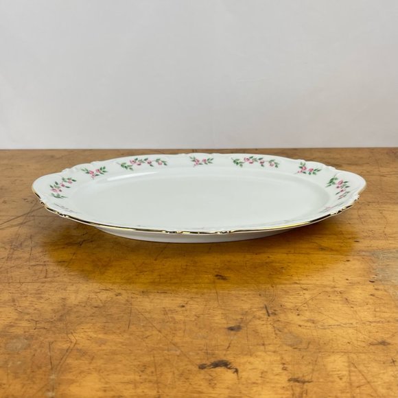 Crown Bavaria Juliette Oval Serving Platter 13" Floral Made in Germany - Picture 3 of 8